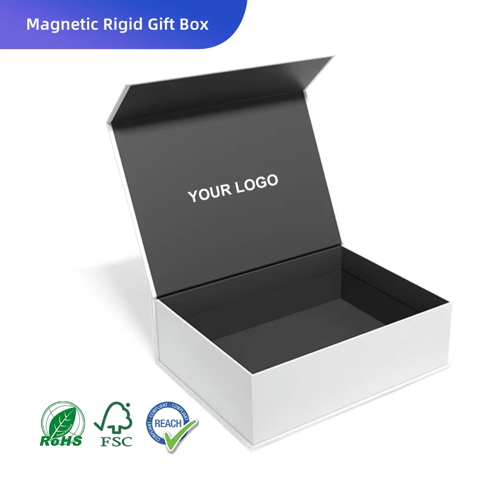 Luxury Wholesale Recycling Folding Gift Boxes Packaging Custom Rigid Magnet Box Flip Cardboard Magnetic Box With Logo