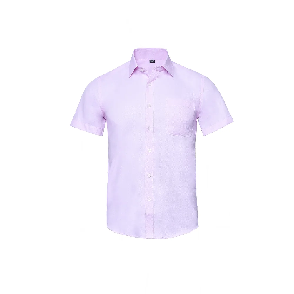 Corporate Shirts For Men Natural Polyester Material Short Sleeve Twill Finishing Unisex with Formal Good Looking Style