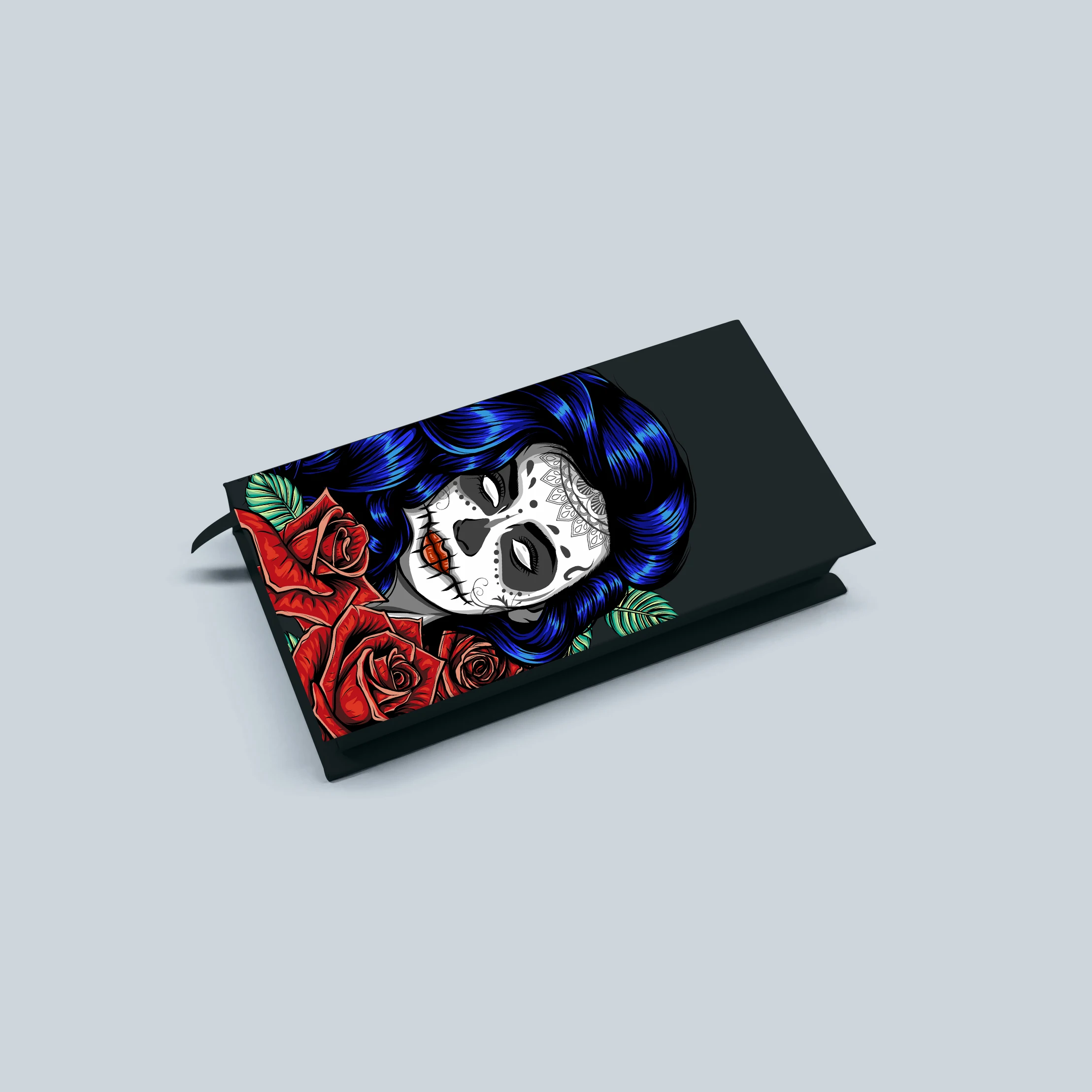 New Arrival Coffin Lash Boxes Wholesale 25mm Mink Lashes Vendor Halloween Coffin Shape Eyelash Package Black Lash Cases