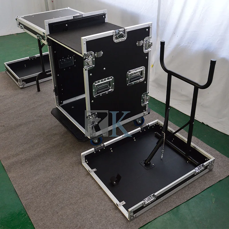 16U shockproof rack case road ready mixer flight case