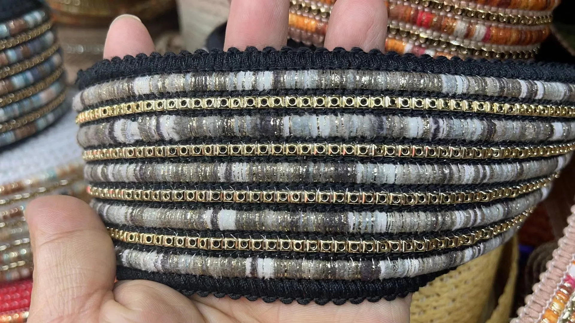 6-7cm flat braided jute tape natural Cotton Jute Lace Trim ribbons and laces for crafts string roll jute hemp webbing