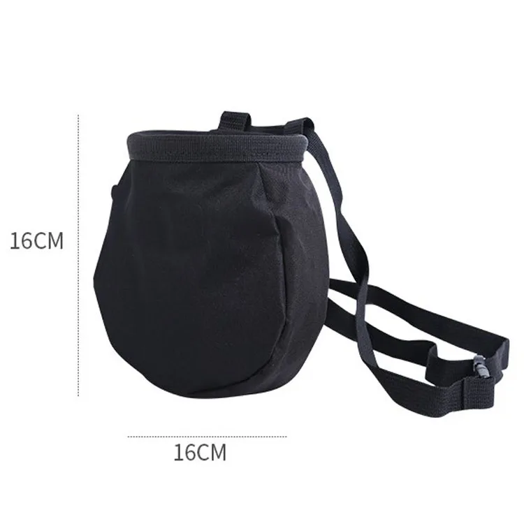 Chalk Bag With Chalk Ball, Belt, Carabiner Clip And Zippered Pockets For Climbing, Gymnastics, Cross Fit and Lifting