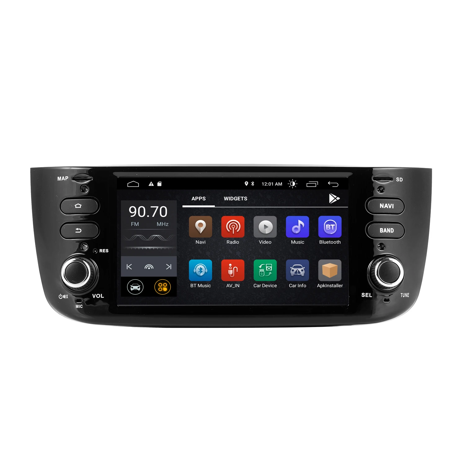 1Din Android 11 автомобильный DVD мультимедийный плеер для Fiat/Linea/Punto evo 2012-2015 GPS Навигация стерео аудио Авторадио BT SD