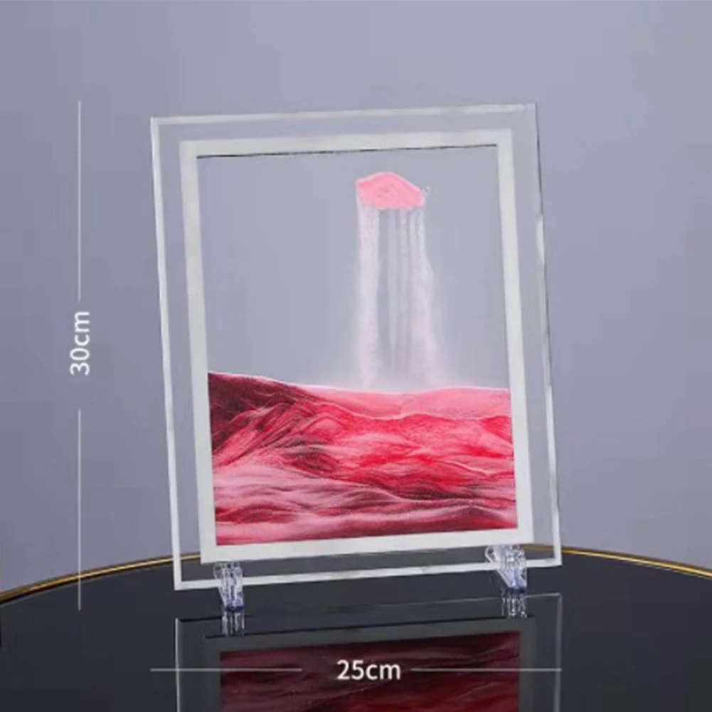 Квадратная картина с движущимся песком 3d украшение для гостиной дома и офиса 10 дюймов