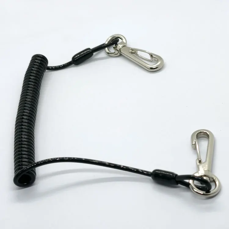 Flexible Scaffolding Spring Loaded  Tool Lanyard with Loop and Hook