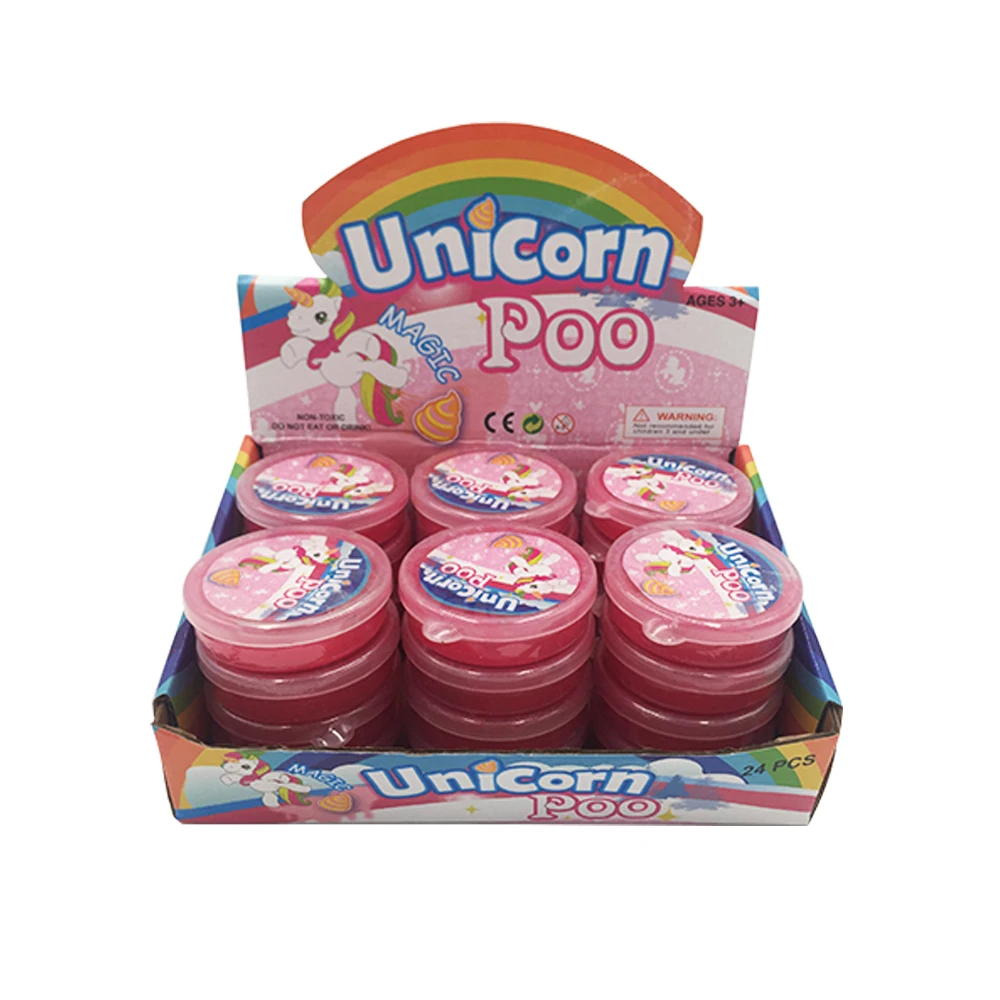 Hot Sale Unicorn Pink Poo Slime Jelly Putty Manufacturer Toy For Kids