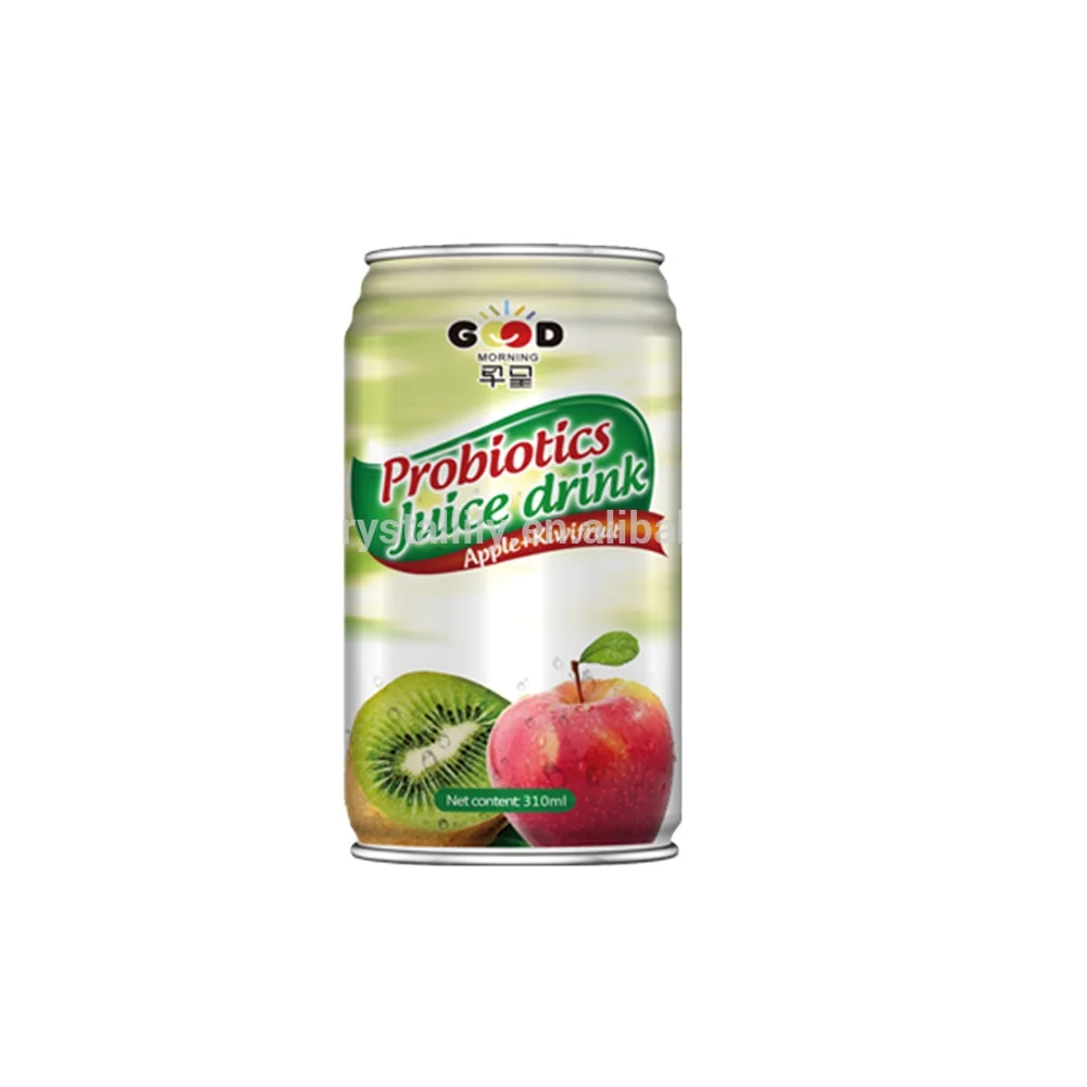 
new design label 310ml 250ml canned probiotics fruit juice drink 