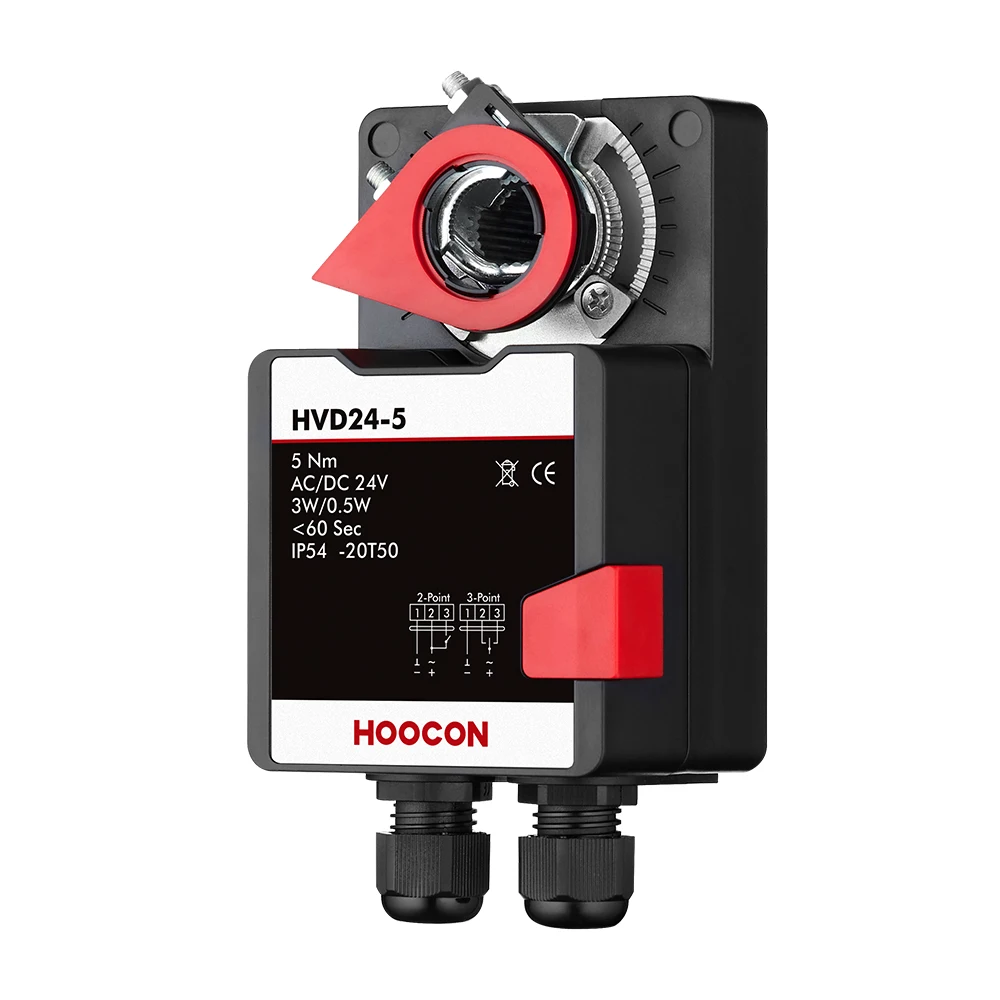 5Nm Damper Actuators Running Time 60s AC100-240V General Damper Actuators