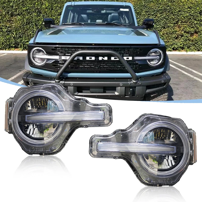 Ford Bronco 2022 2021 Headlamp Daymaker Bronco Led Headlamp With Sequential Indicator