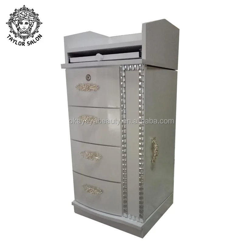 Мебель для спа салона красоты, педикюрная тележка с 4 ящиками