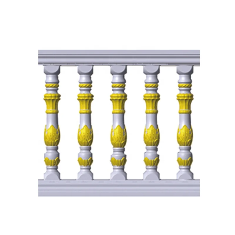 Professional sales of plastic prefabricated concrete railings mold balcony guardrail, garden railings