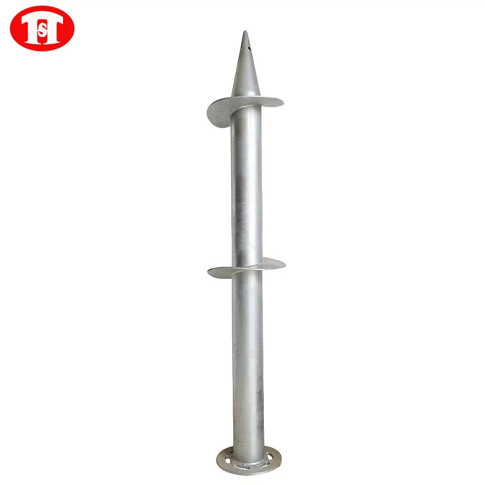 Steel Ground Screw For Flag Pole And Mast Steel Solar Ground Screw