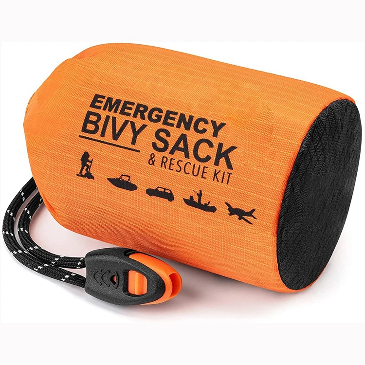  Прямая поставка Bivy Sack уличный спальный мешок для кемпинга с тепловым пространством из полиэтилена экстренных ситуаций скидка