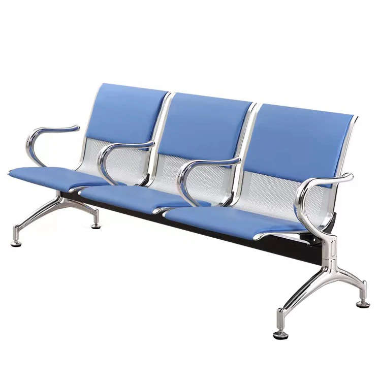 Factory Direct High Back Comfortable Healthcare Waiting Room Bench Chairs 3 Seater Price