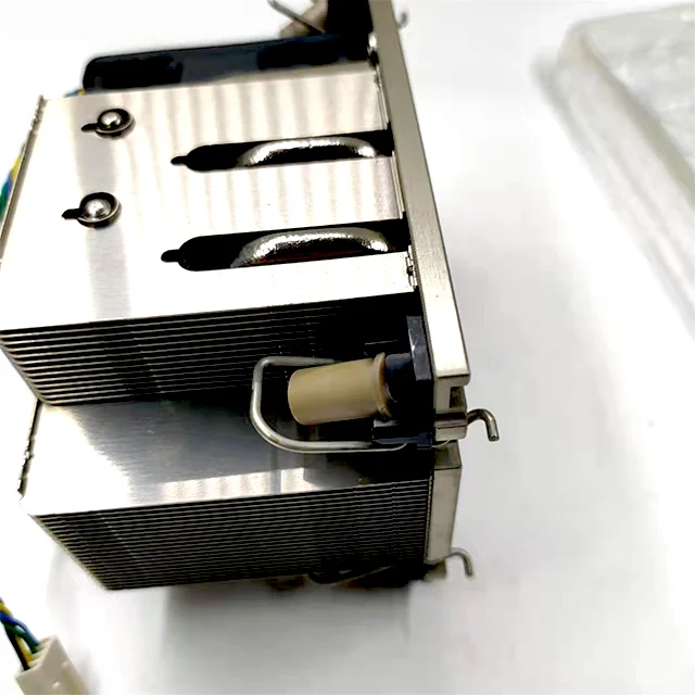 Industrial Industrial Control Server 2U CPU Cooler 5 Heat Pipe Active CPU Heatsink Silver Nickel Plating 300W Screw Fixation
