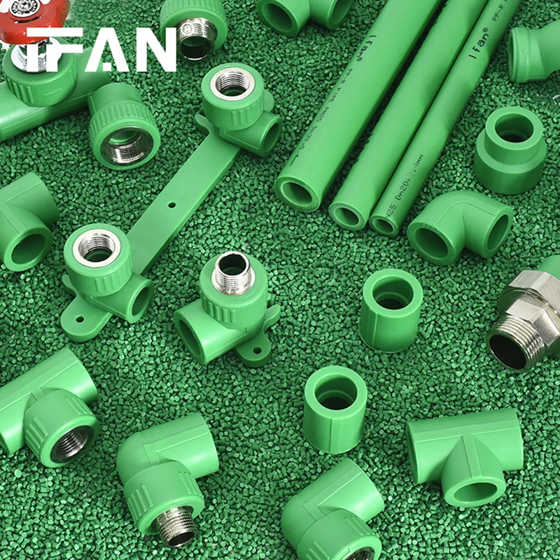 IFAN Free Sample Plumbing Materials PN25 20-110mm Green PPR Fittings