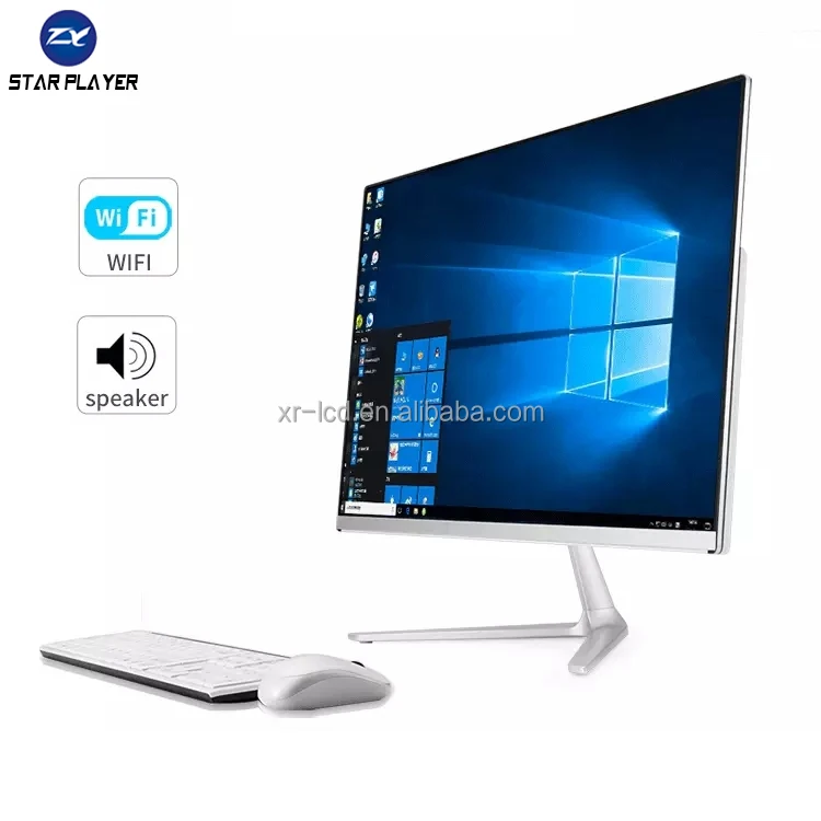  Фабрика OEM 19 21 5 23 8 27 дюймов IPS настольных игр все в одном ПК компьютер моноблок для школы