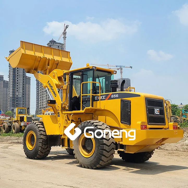 front end wheel loaders 5 ton occasion roues chargeur used liugong wheel loader 856 clg856h with low price