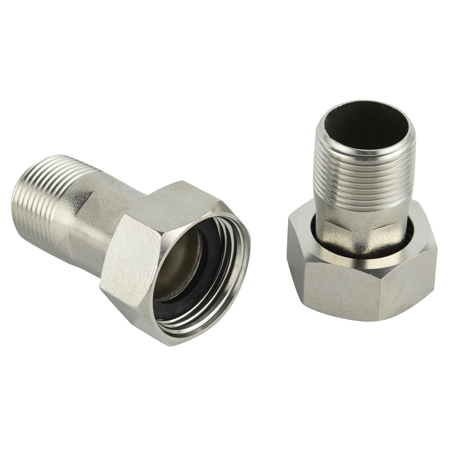 Different Types Lead Free Water Meter Connector Adaptor Hexagon Nut Pipe Fitting tail