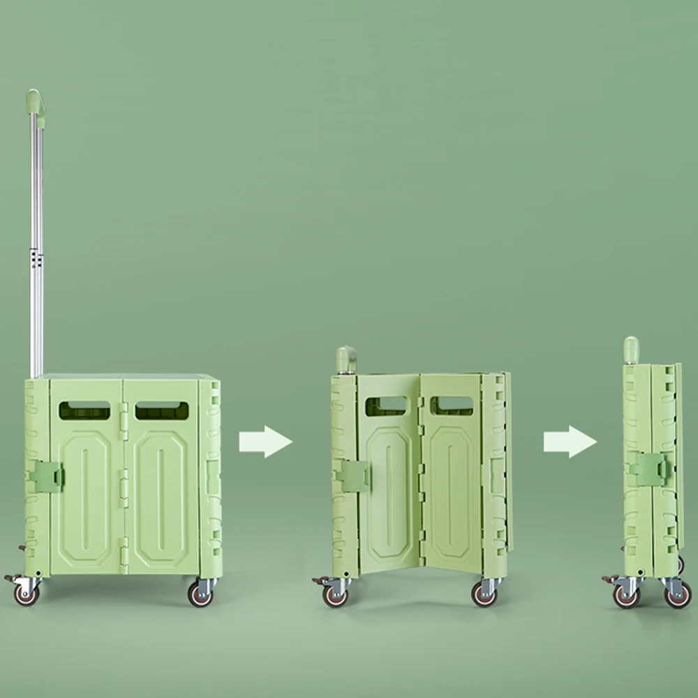 extremely small camping trolley folding cart folding box trolley on wheels