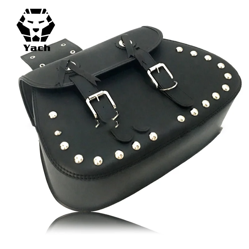 Waterproof Motorcycle Bag PU Leather Motorcycle Saddle Bag Side Bag for Halley Motorcycle
