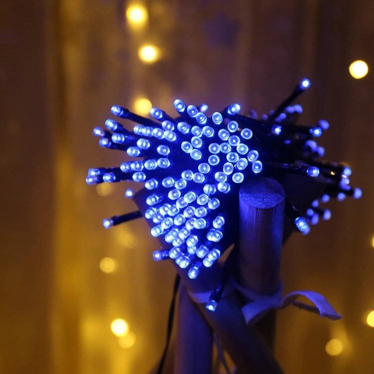 Дешевая светодиодная гирлянда diwali на солнечной батарее, Рождественское украшение для дома, 3d миниатюрные светодиодные разноцветные светильники, Рождественская гирлянда для улицы