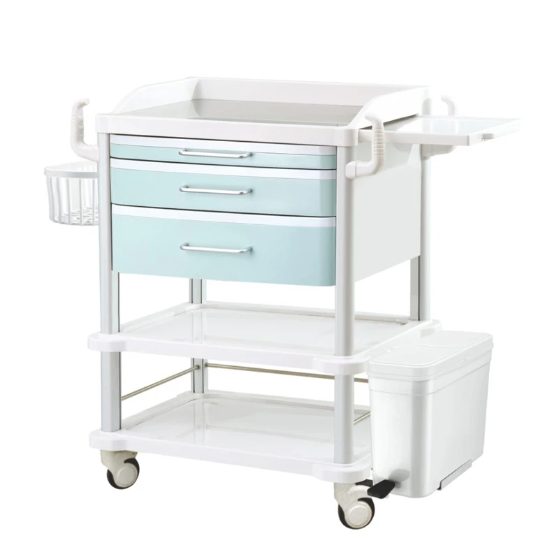 New Arrival Nursing Trolley Cart Computer Trolley Endoscopy Trolley With Box