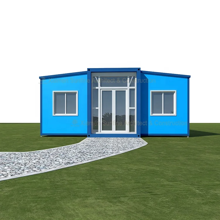Shipping prefabricated built move in ready converted 2 floor container portable house log cabins modular shop homes