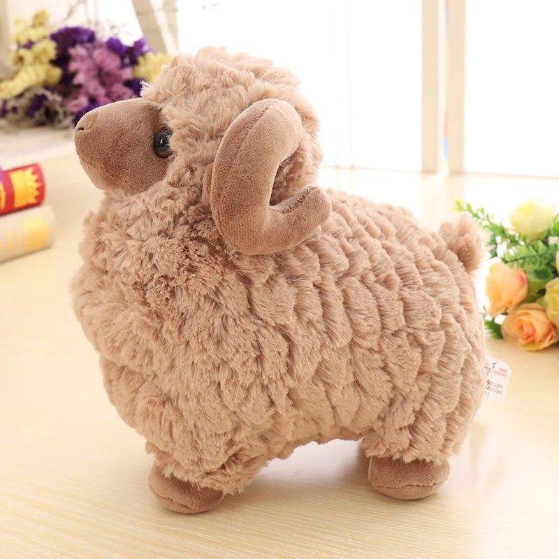 Wholesale New Zodiac Sheep Mascot Doodle Wool Toy Simulation Animal Plush Doll