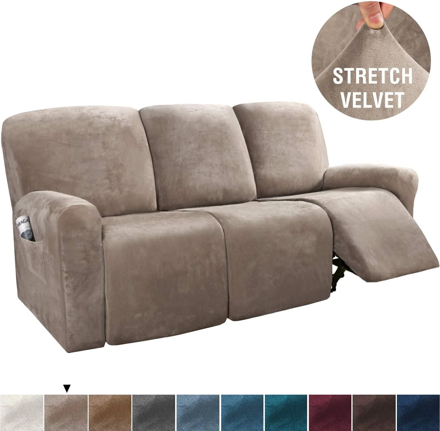 
Amazon New Popular 3 Seat Sofa Recliner Cover Velvet Recliner Slipcover Sofa Cover For Recliner 