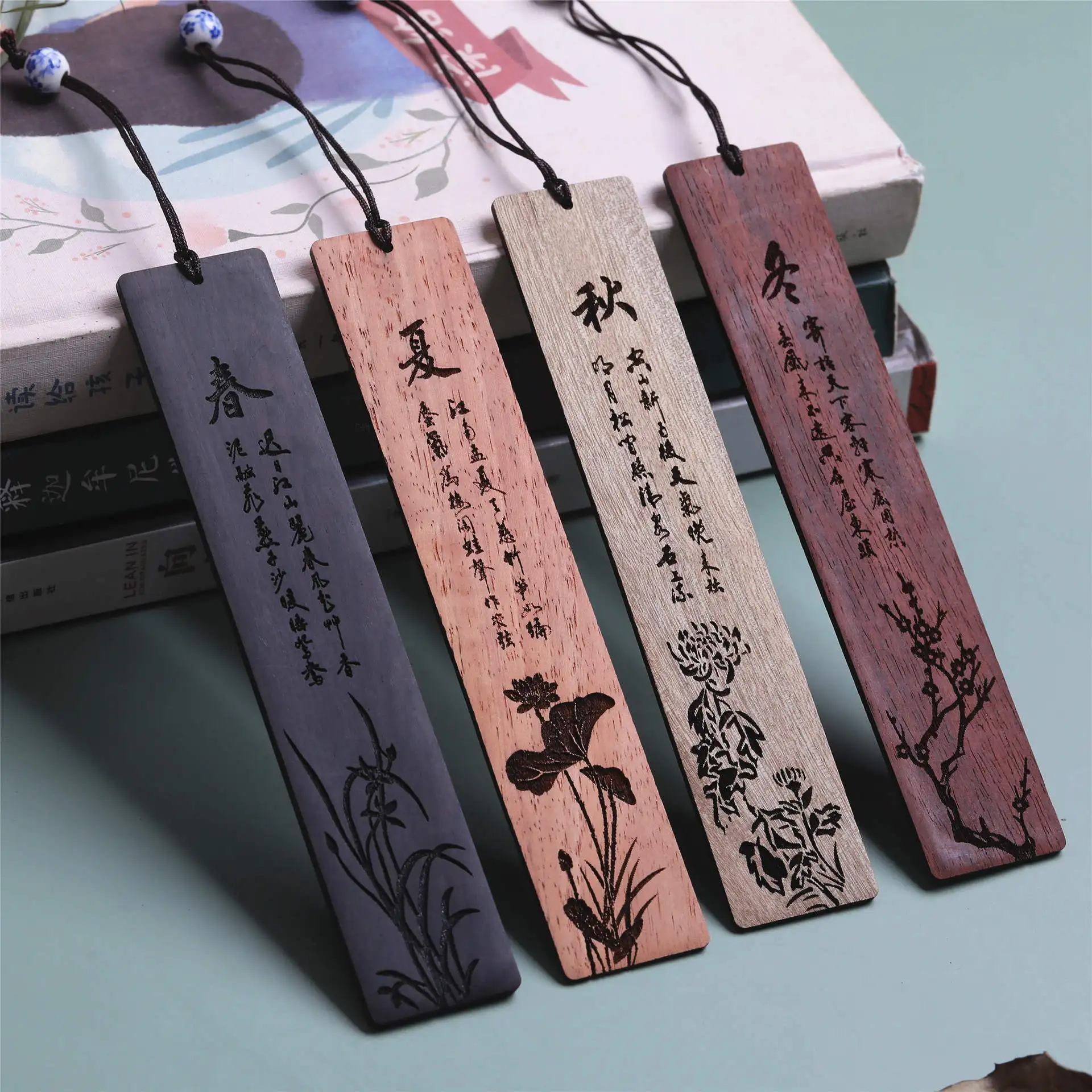 Custom Laser Engraving Wood Blank Bookmark Natural Unfinished,High Quality Personalized Wooden Bookmark Wood Boxed