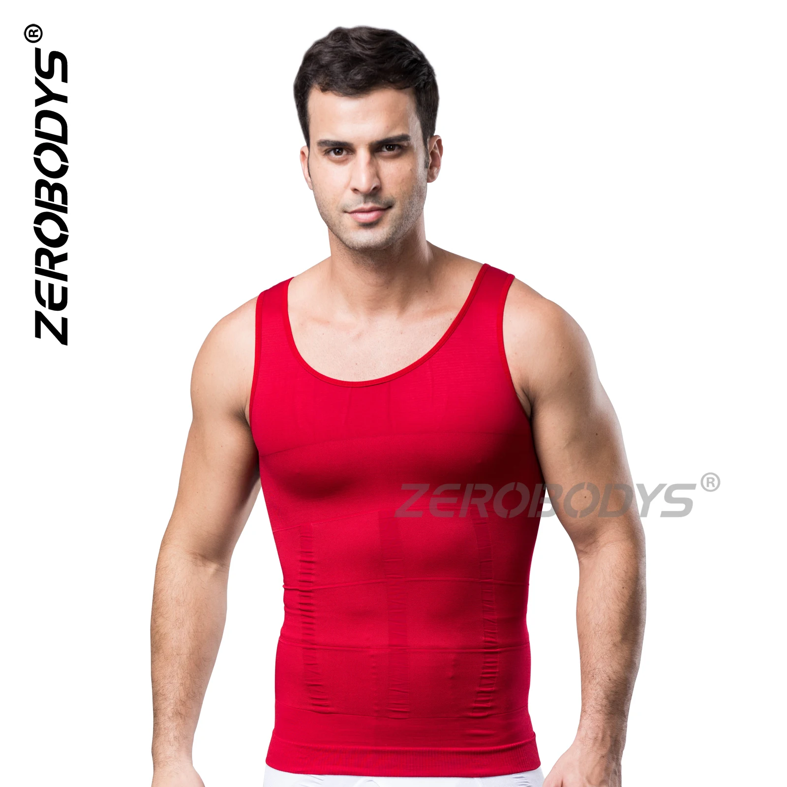 ZEROBODYS W063 Seamless Men Body Shaper Shirt Compression Vest Shapewear