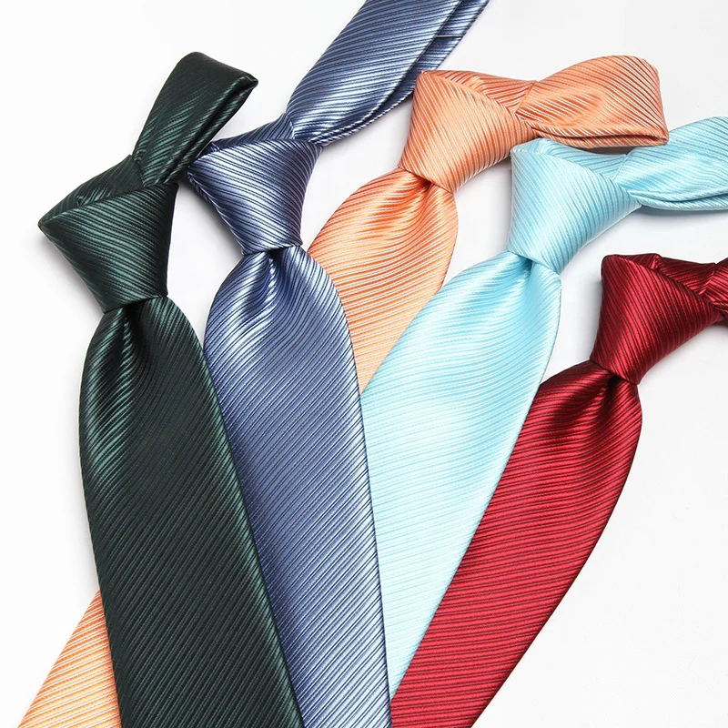 mens neck italian solid pure black luxury classical suit red stripe tie maroon necktie mens ties red stripe for men italian