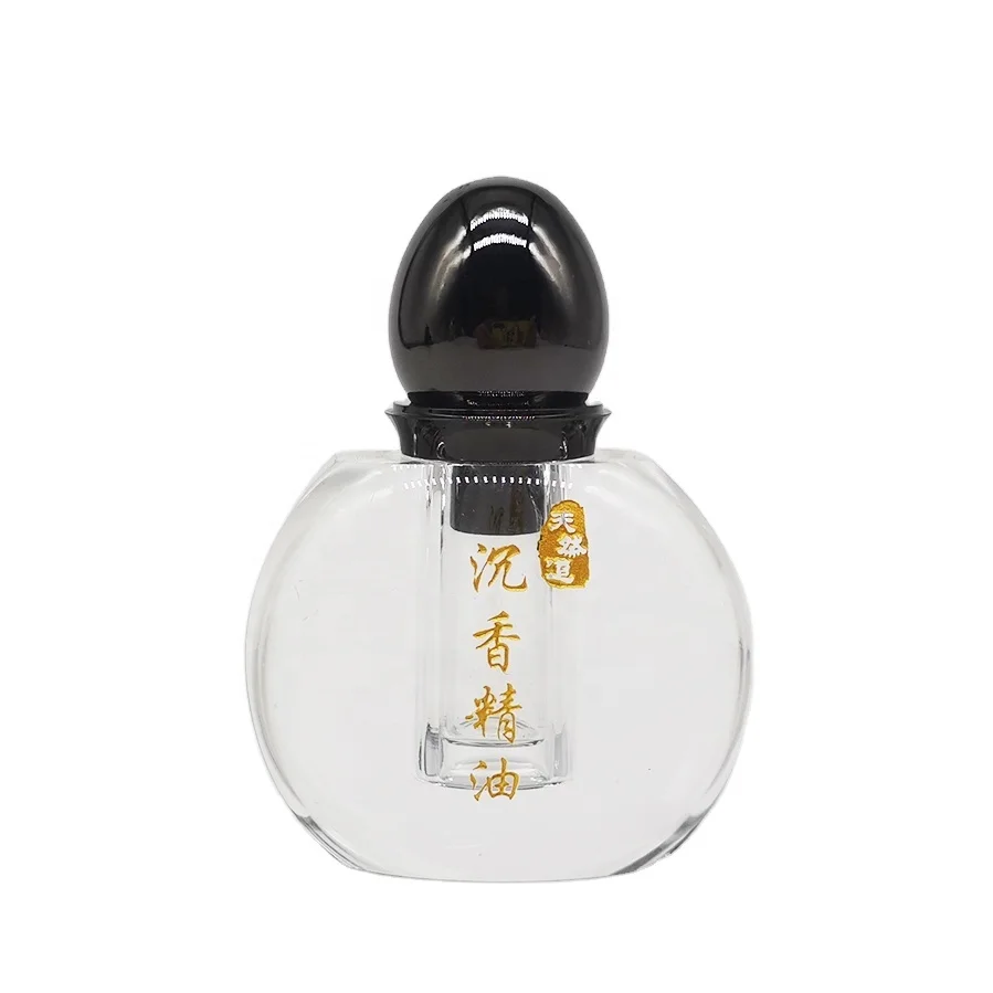 New Design Arabic Empty 3ml Clear Crystal Oud Oil and Musk Oil Attar Bottles With Zamac Cap
