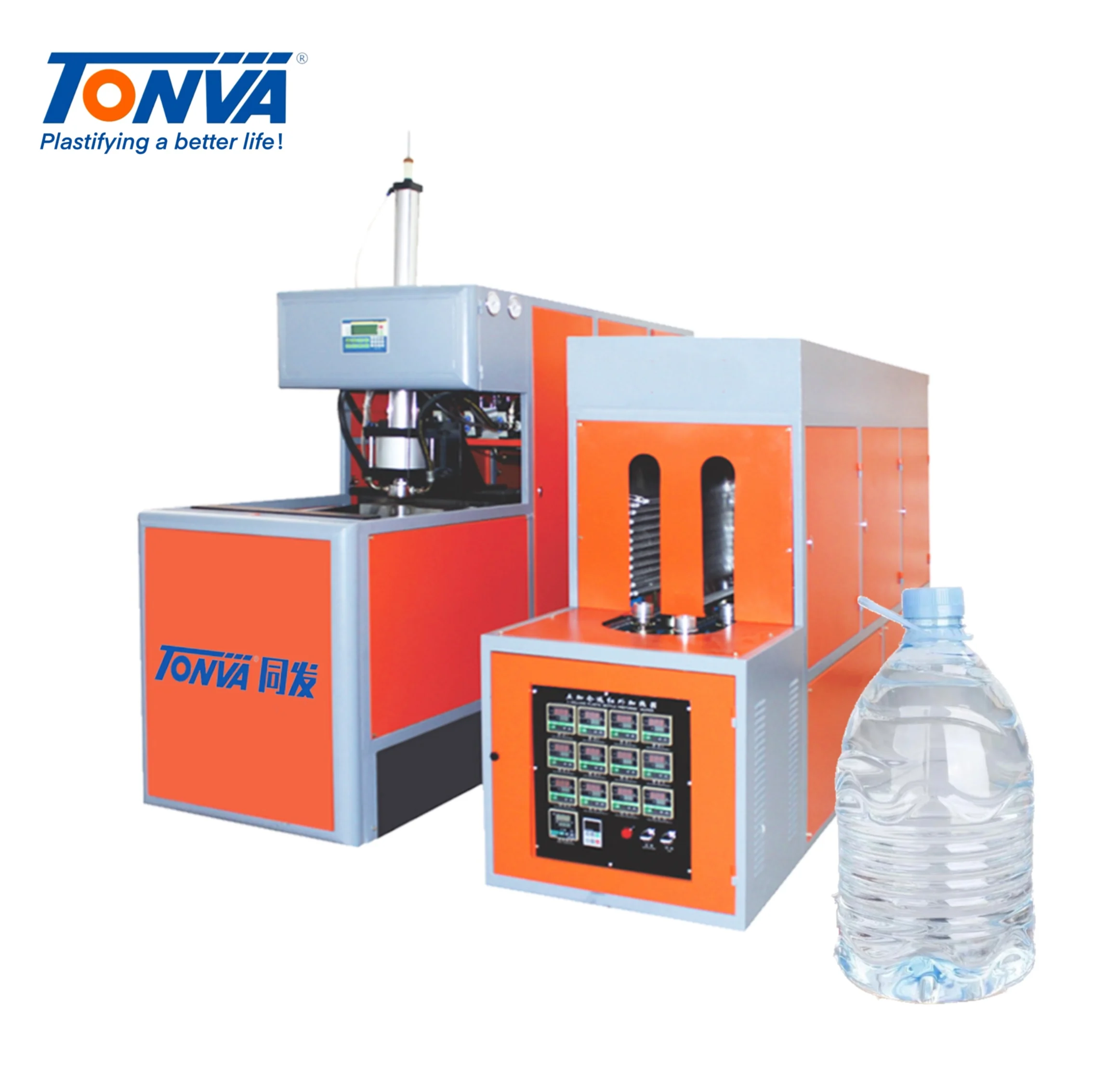 5 gallon plastic PC material water bottle semi-automatic blow molding machine price