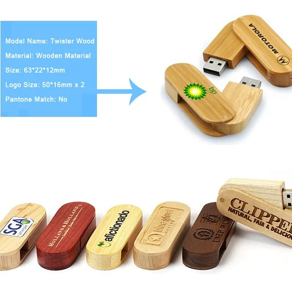 
Real full capacity wood USB stick USB 2.0 memory pendrive 