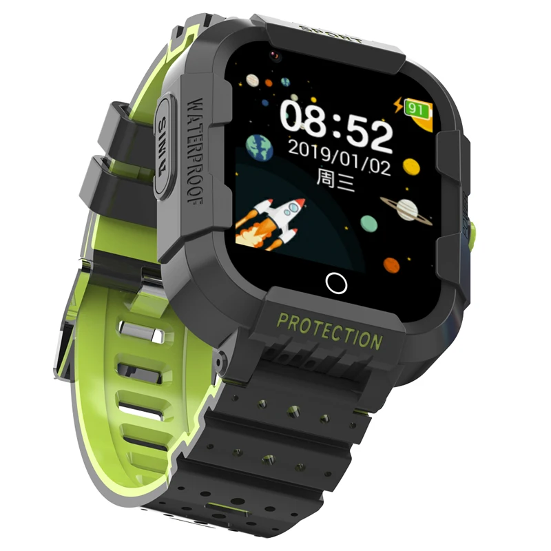 DF75 child positioning phone GPS positioning student 4g smart video call Alipay kids watch simple hand watch for boys