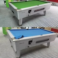 coin operated pool table Billiards for modern 9ft/8ft standard size soild wood supplier in China