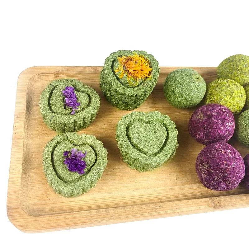 Оптовая продажа еда для домашних животных закуски кролик хомяк китайская закуска шарики из натуральной травы жевательная игрушка зубы кролика молярные