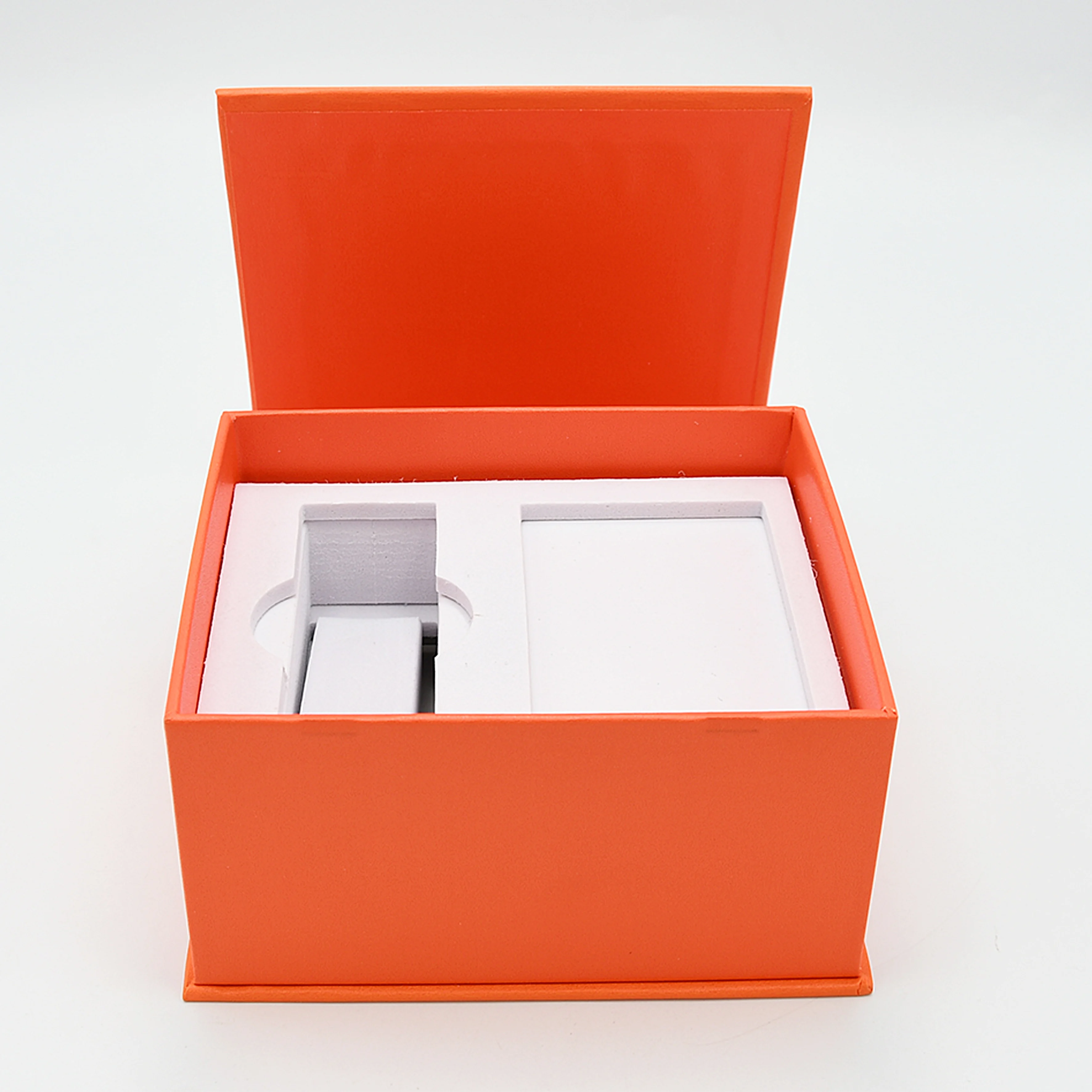 High-end  earphone gift cardboard packaging box with white EVA foam insert for electronics