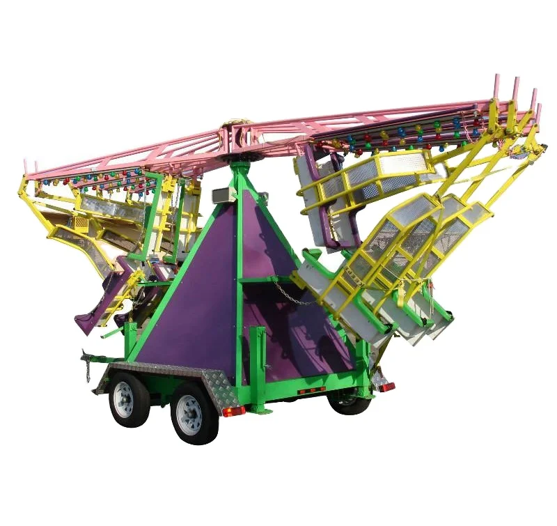 Attractive park rides amusement park equipment folded flying chair portable flying chair