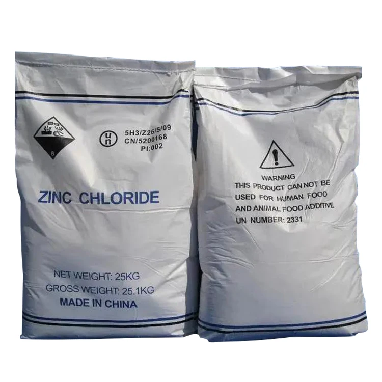 Заводская поставка хлорида цинка CAS:7646-85-7 по лучшей цене