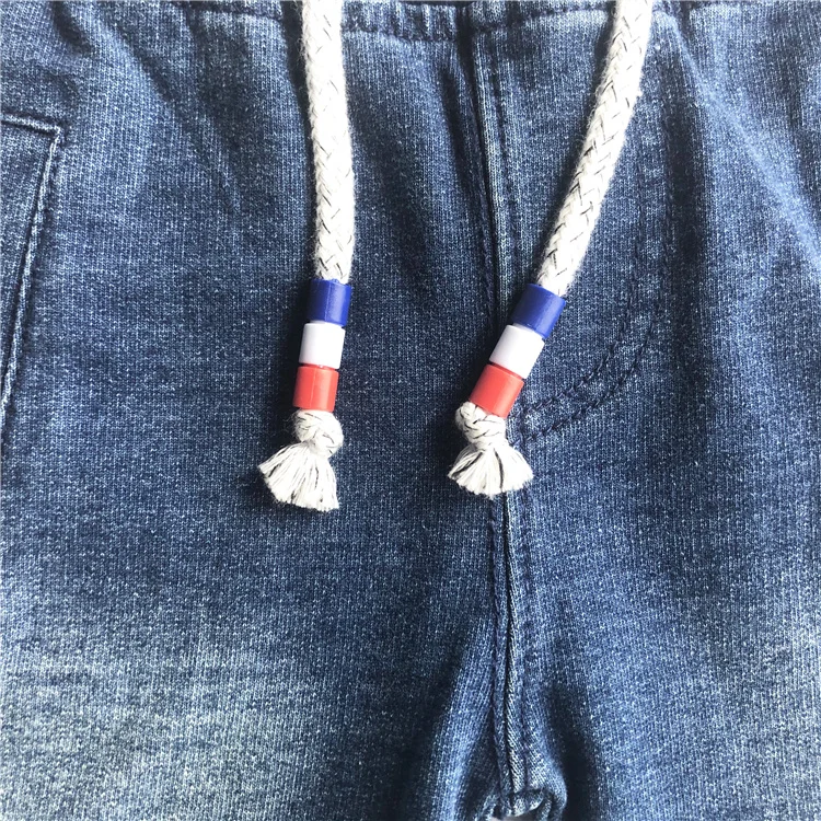 
Wholesale High Quality Dark Blue Cotton Elastane Terry Baby Pants 