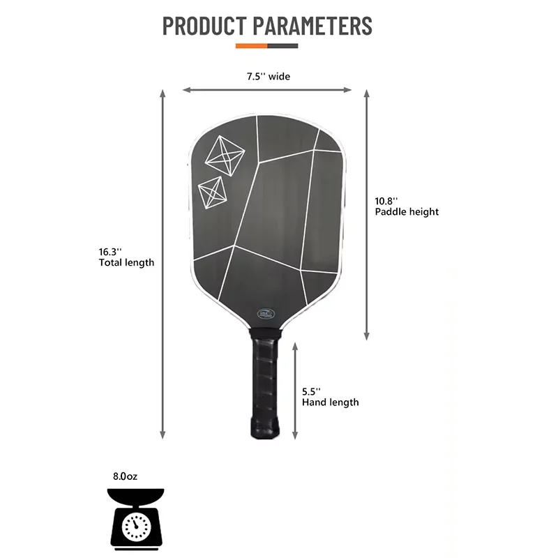 Новый дизайн из углеродного волокна пиклбол весло для спорта на открытом воздухе пиклбол весло подарок