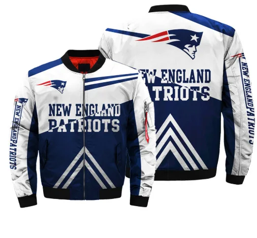 wholesale custom nfl plus size jackets thick quilted jackets autumn winter warm coats women flight bomber jacket