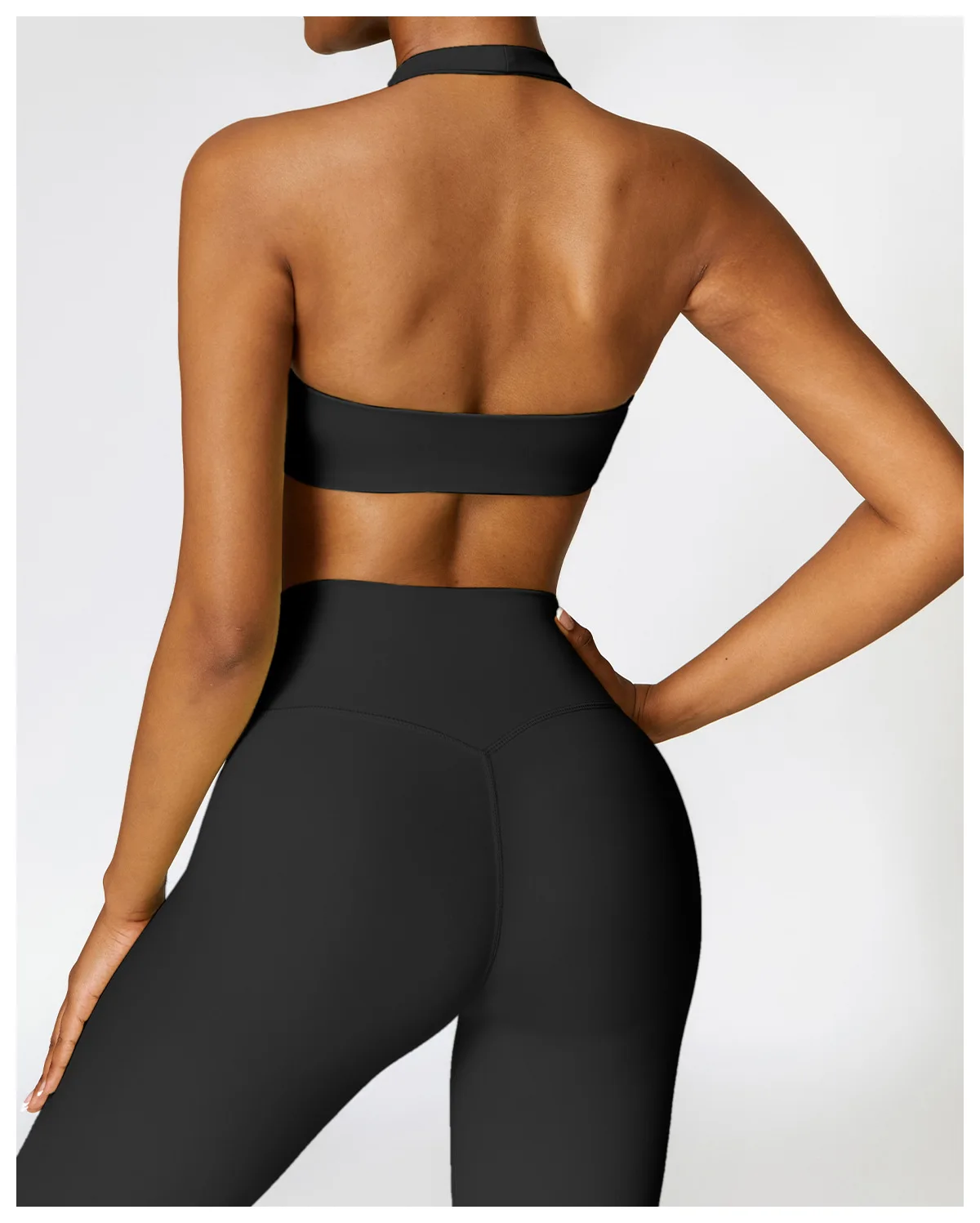 Most Popular In Sports Bras For Woman Halter Neck Running Shockproof Backless Yoga Gym Crop Tops High Support Sports Bra