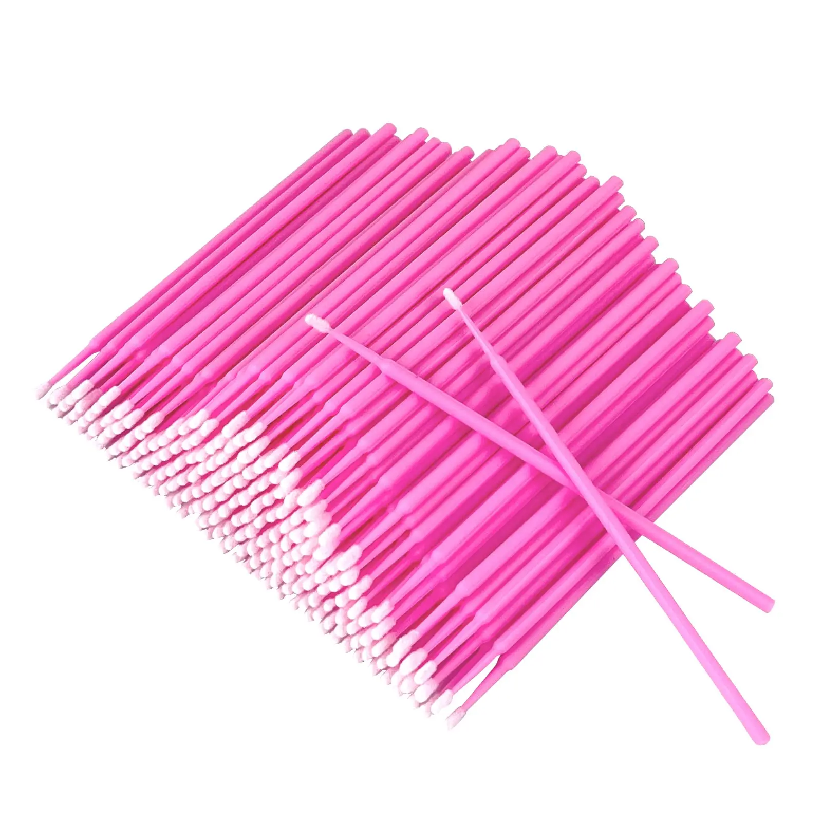 100Pcs Disposable Micro Swabs Lint Free Lip Micro Applicator Brush Eye Lash Mascara Wands For Eyelash Extensions & Makeup