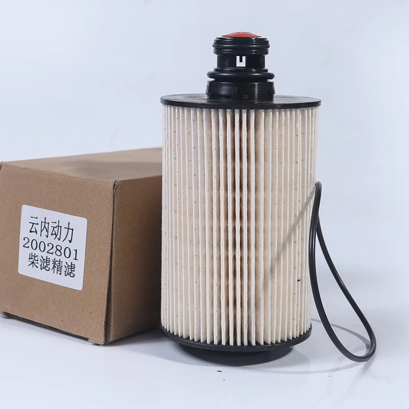 Adapted to high-end paper core fuel filter element for Yunnei National V and VI special diesel fuel filters 1002801 2002801