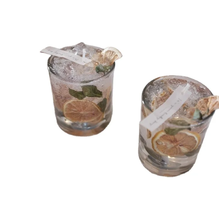 Fashion custom logo fragrance handmade flower jelly wax scent candle luxury scented