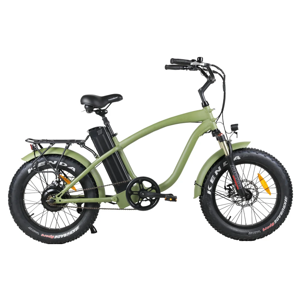 48V 20 inch 500w beach cruiser mini hummer ebike  electric bike with rear rack